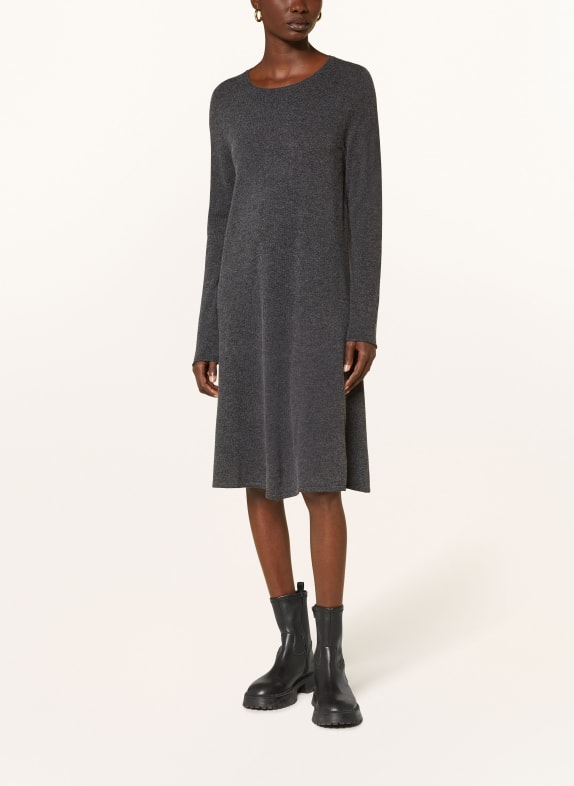 ALLUDE Strickkleid mit Cashmere GRAU