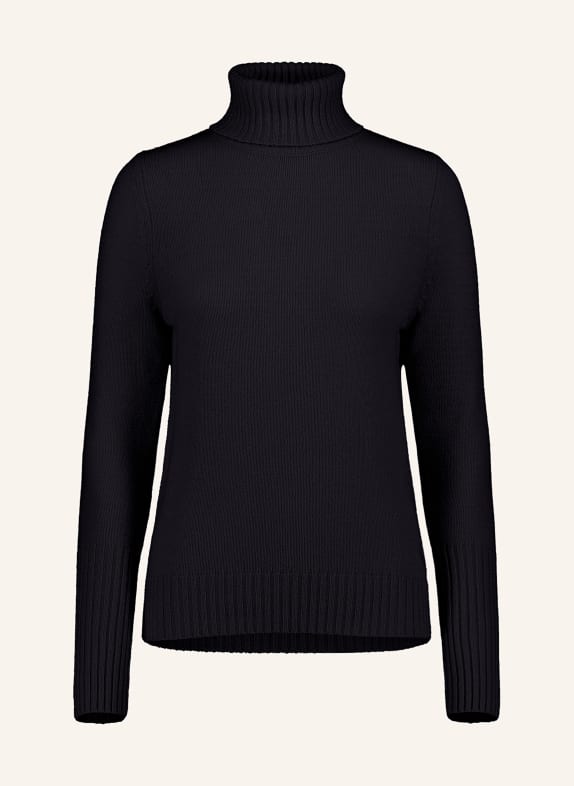 ALLUDE Turtleneck sweater in cashmere DARK BLUE