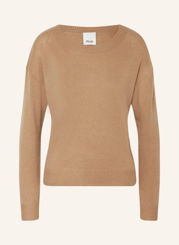 ALLUDE Cashmere sweater CAMEL