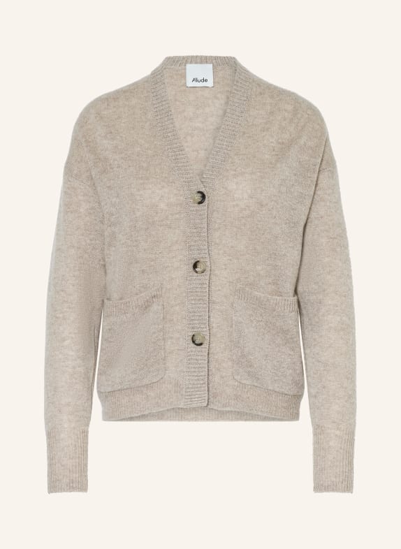 ALLUDE Cashmere cardigan TAUPE