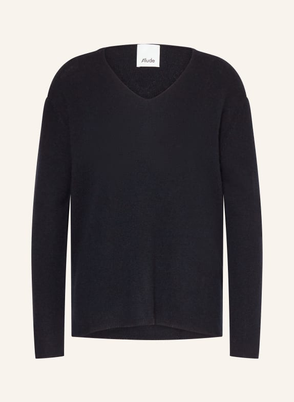 ALLUDE Cashmere sweater DARK BLUE