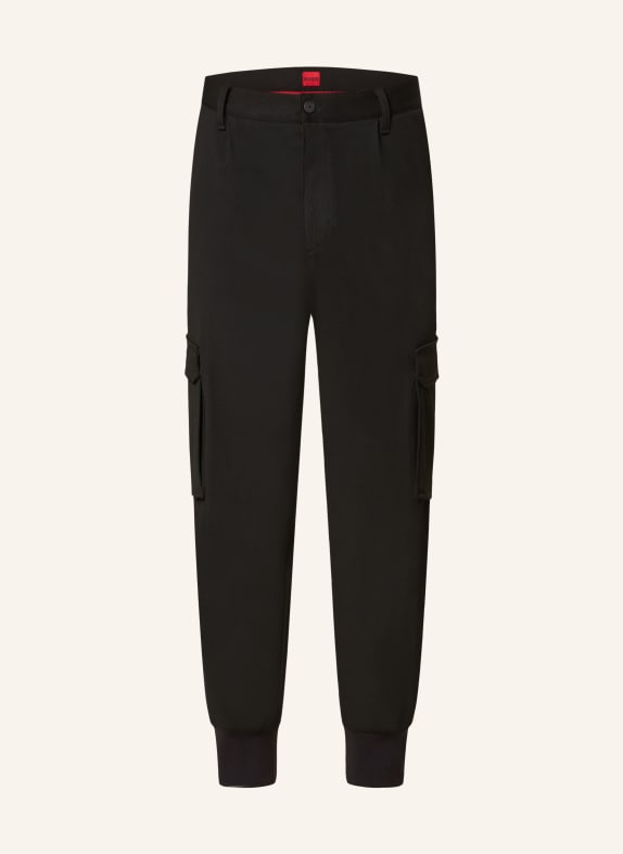 HUGO Cargohose GLAVIN241 Extra Slim Fit SCHWARZ