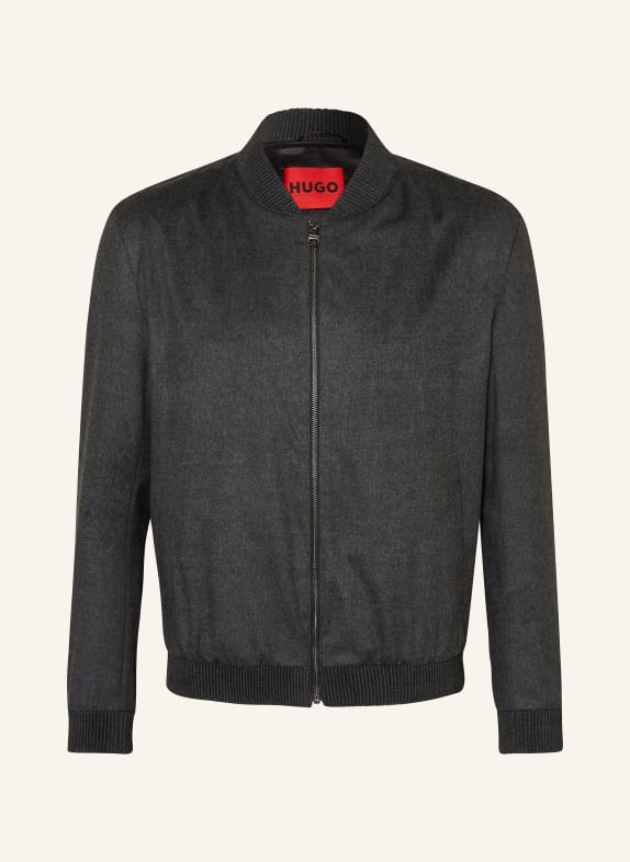 HUGO Flanellblouson UKASHI232X DUNKELGRAU