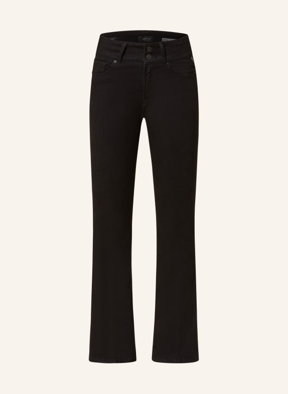 REPLAY Flared Jeans NEW LUZ 098 BLACK