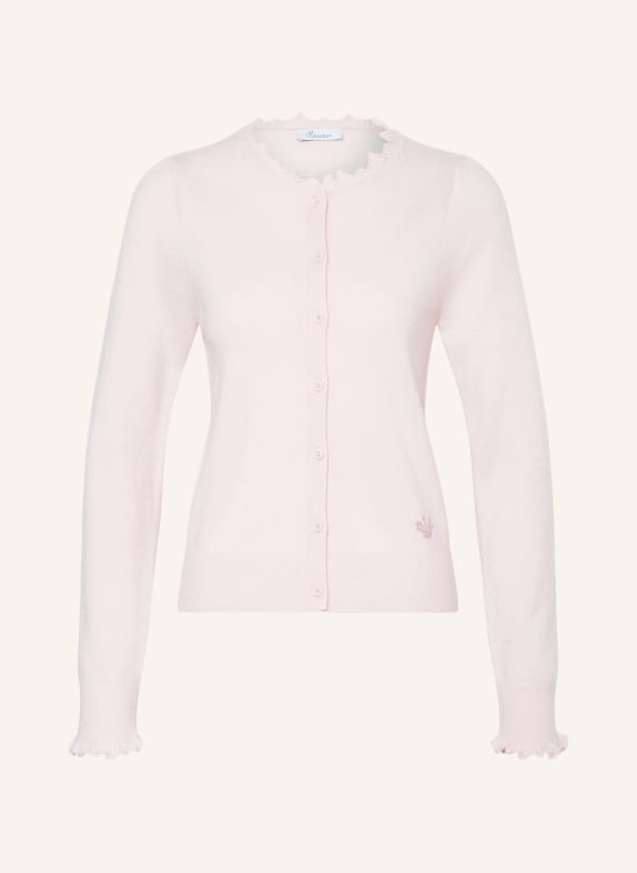 Princess GOES HOLLYWOOD Cardigan with ruffles and decorative gems LIGHT PINK