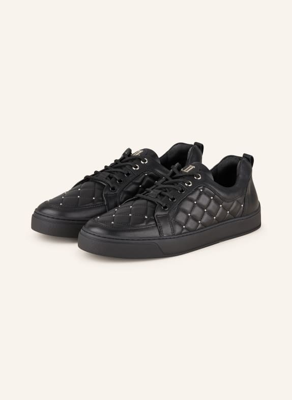 LEANDRO LOPES Sneaker EZIO mit Nieten SCHWARZ