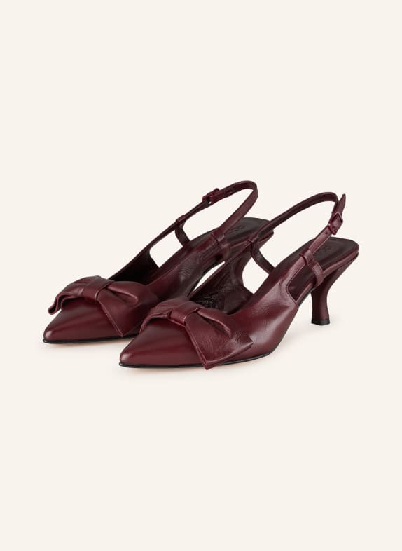 POMME D'OR Slingback pumps HENRIETTE DARK PURPLE