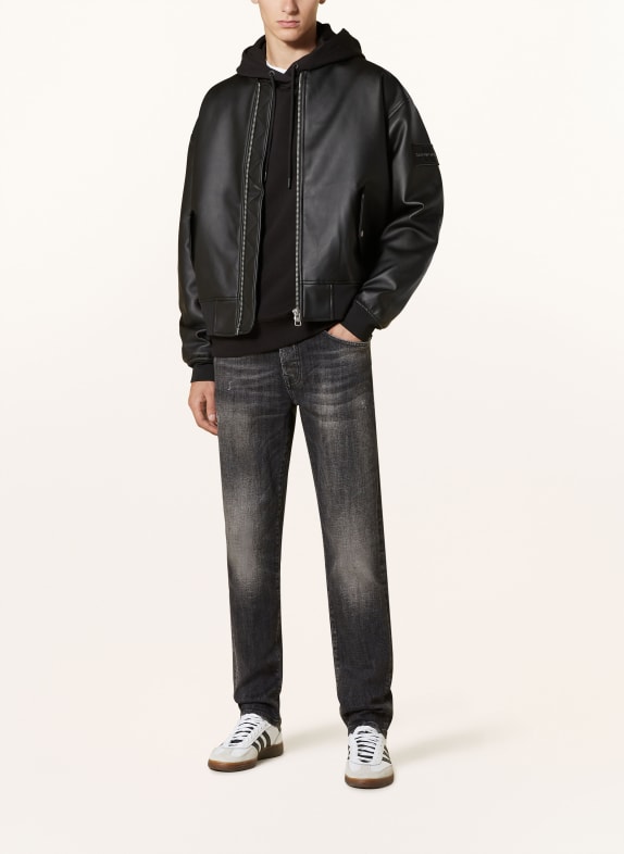GOLDGARN DENIM Jeans U2 taps toelopende pasvorm 1110 vintageblack