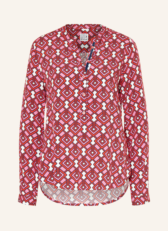 Emily VAN DEN BERGH Bluse WEISS/ ROSA/ ROT