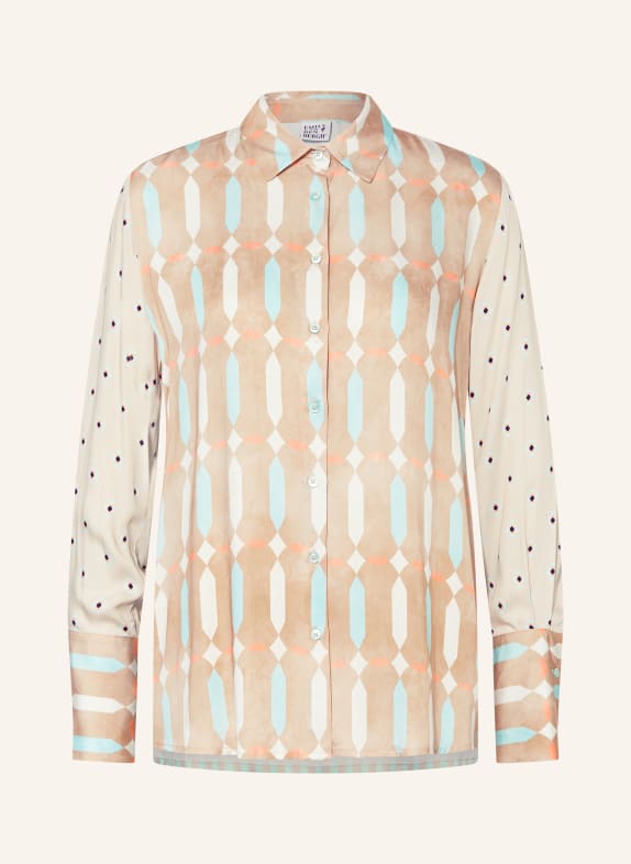 Emily VAN DEN BERGH Hemdbluse BEIGE/ WEISS/ HELLBLAU