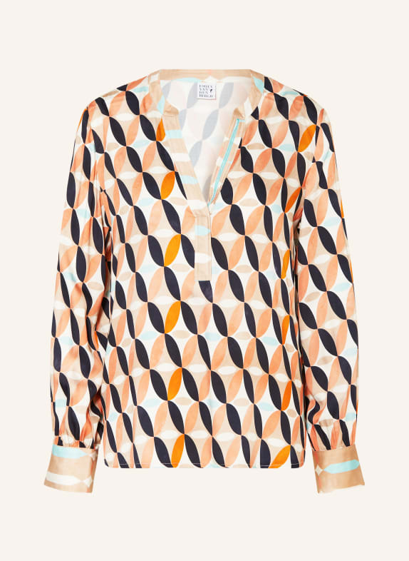 Wohin sollen wir liefernshirt ORANGE/ ECRU/ TÜRKIS