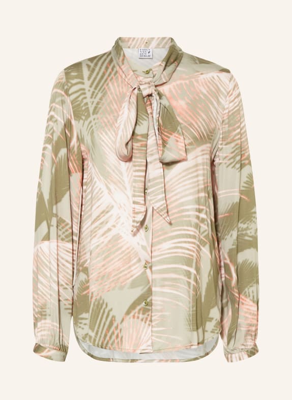 Emily VAN DEN BERGH Schluppenbluse OLIV/ ROSA