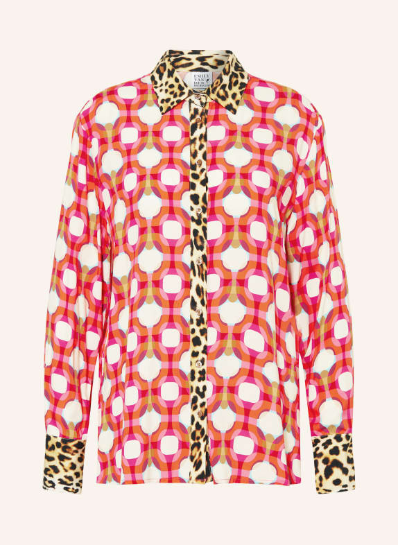 Emily VAN DEN BERGH Hemdbluse PINK/ ECRU/ ROT