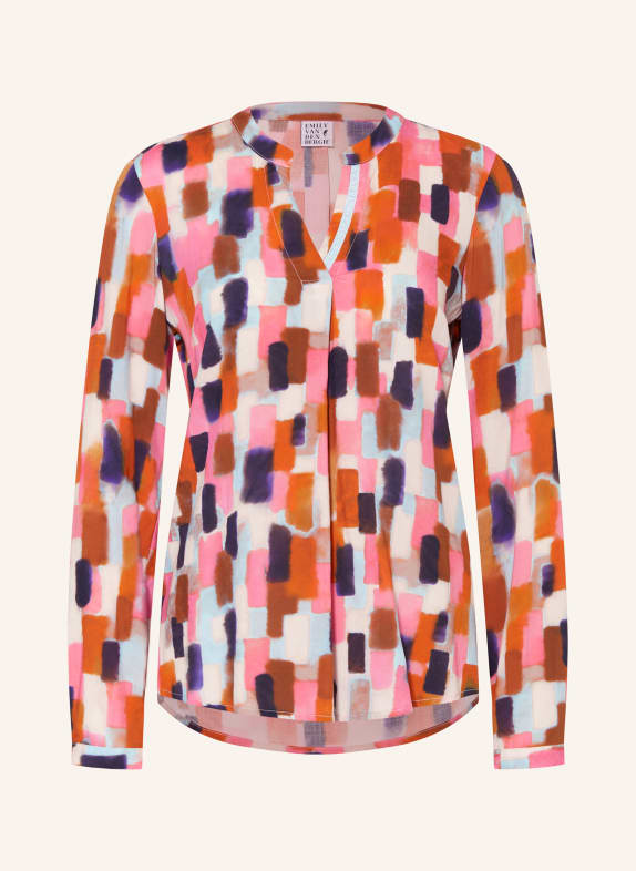Emily VAN DEN BERGH Blusenshirt PINK/ DUNKELBLAU/ DUNKELORANGE