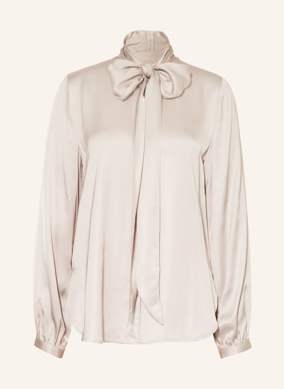 Emily VAN DEN BERGH Satinbluse mit Schluppe TAUPE