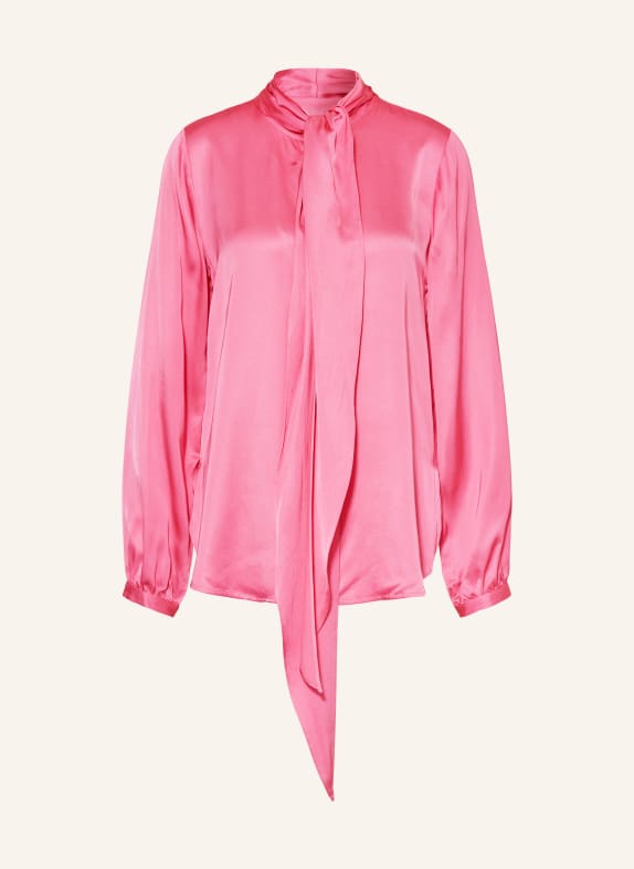 Emily VAN DEN BERGH Satinbluse mit Schluppe PINK