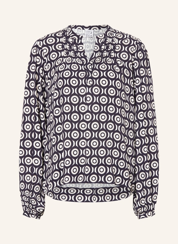 Emily VAN DEN BERGH Blusenshirt DUNKELBLAU/ WEISS/ HELLGRAU