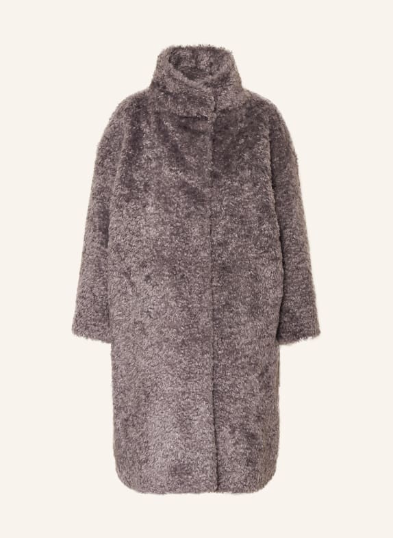 HERNO Kunstfell-Mantel CAPPOTTO GRAU