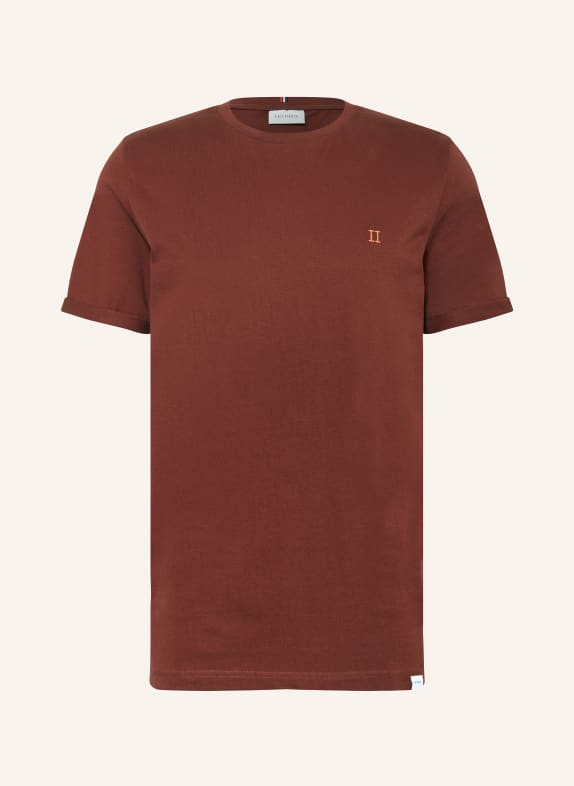 LES DEUX T-shirt NORREGARD DARK RED