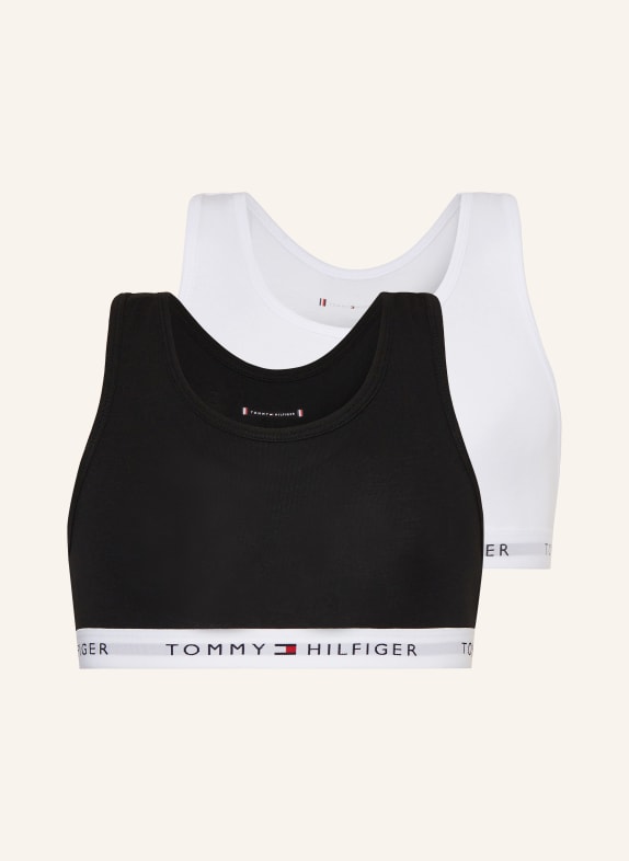 TOMMY HILFIGER 2er-Pack Bustier SCHWARZ/ WEISS