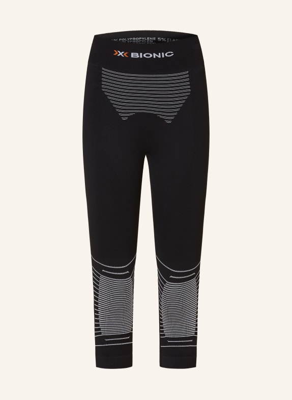 X-BIONIC Baselayer bottoms ENERGIZER 4.0 with cropped leg BLACK/ LIGHT GRAY