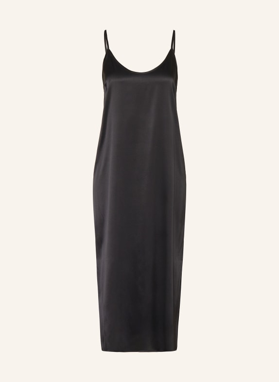 darling harbour Negligee made of silk BLACK