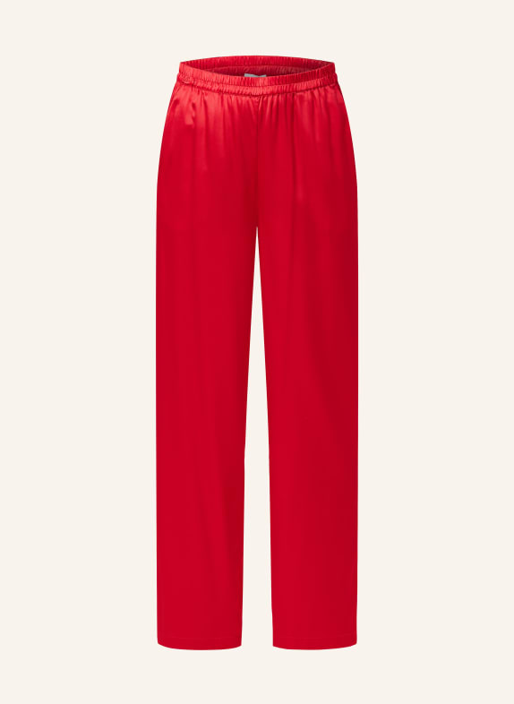 darling harbour Pajama pants made of silk RED