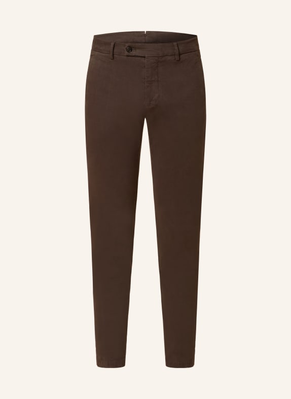 BERWICH Chinos extra slim fit DARK BROWN