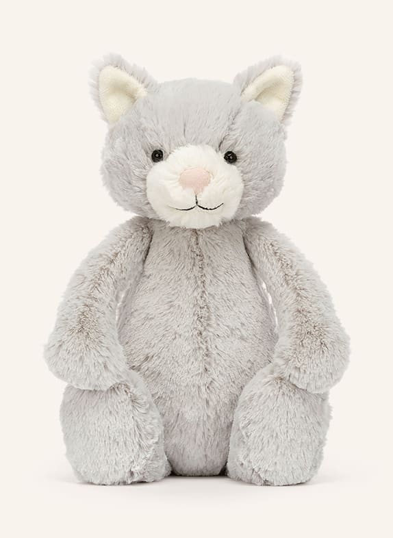 Jellycat Katze-Kuscheltier BASHFUL GREY KITTY ORIGINAL MEDIUM HELLGRAU