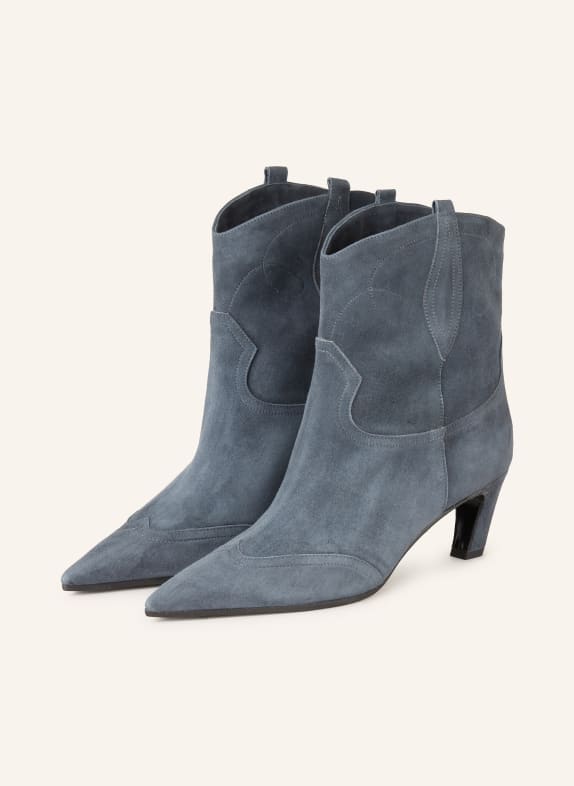 THEA MIKA Cowboy Boots BLAU