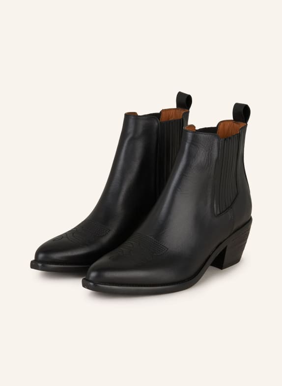 THEA MIKA Cowboy Boots SCHWARZ