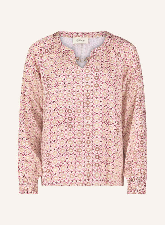 CARTOON Blusenshirt CREME/ PINK/ BRAUN