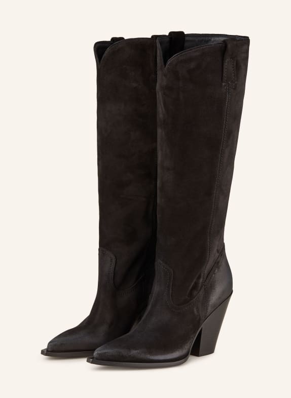 ELENA IACHI Cowboy Boots SCHWARZ