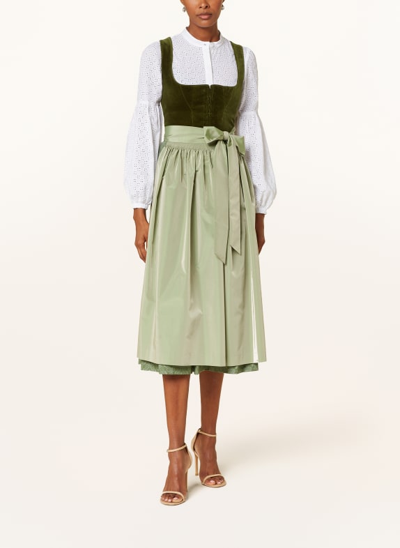 Johann & Johanna Bluză dirndl din dantelă ajurată ALB