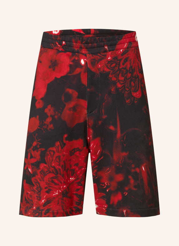 Alexander McQUEEN Sweat shorts BLACK/ RED