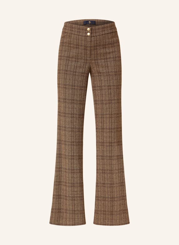 pamela henson Flannel trousers PHDANIELLE DARK BROWN/ BROWN/ LIGHT BROWN