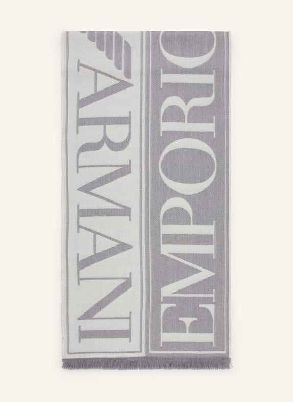 EMPORIO ARMANI Schal HELLGRAU/ WEISS