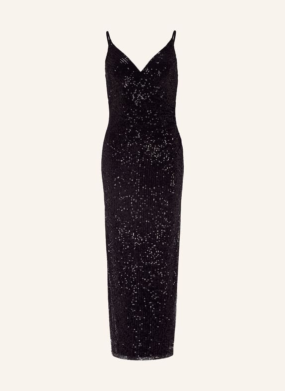 SWING Abendkleid mit Pailletten SCHWARZ