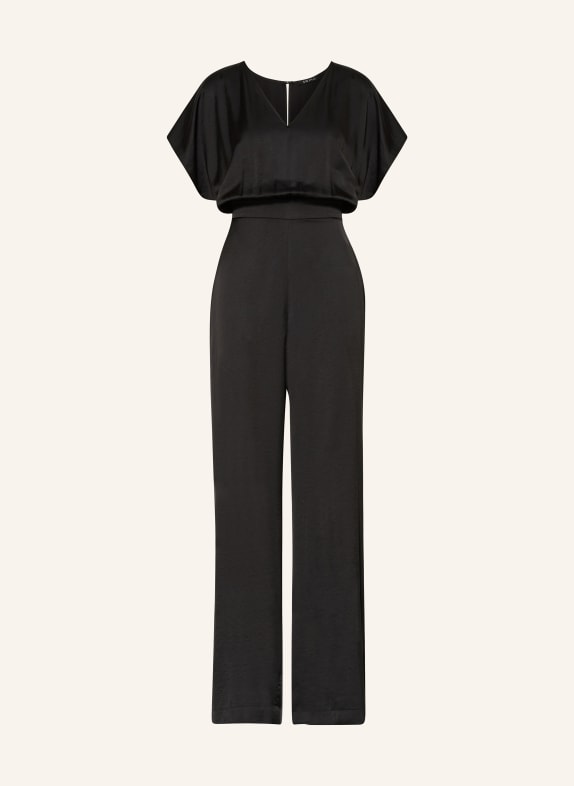 SWING Jumpsuit aus Satin SCHWARZ