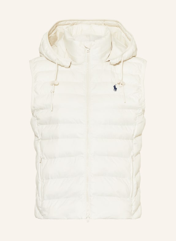 POLO RALPH LAUREN Quilted vest with removable hood CREAM