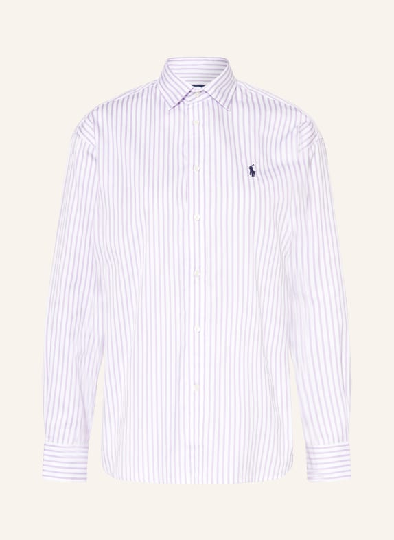 POLO RALPH LAUREN Shirt blouse WHITE/ LIGHT PURPLE