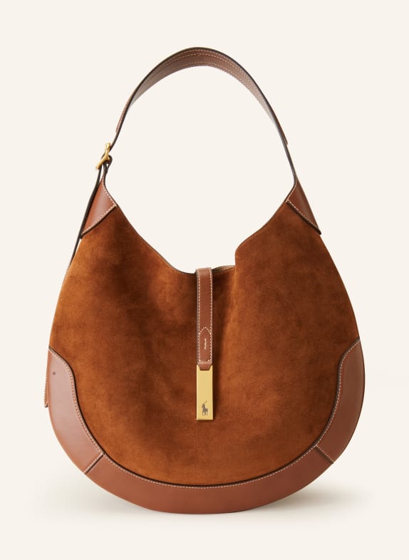 POLO RALPH LAUREN skuldertaske COGNAC