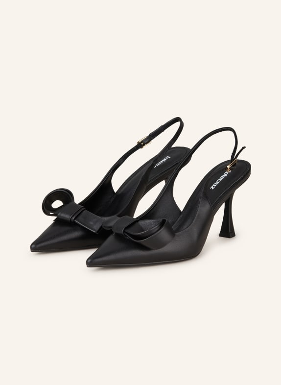 Lola Cruz Slingpumps s otevřenou patou ČERNÁ