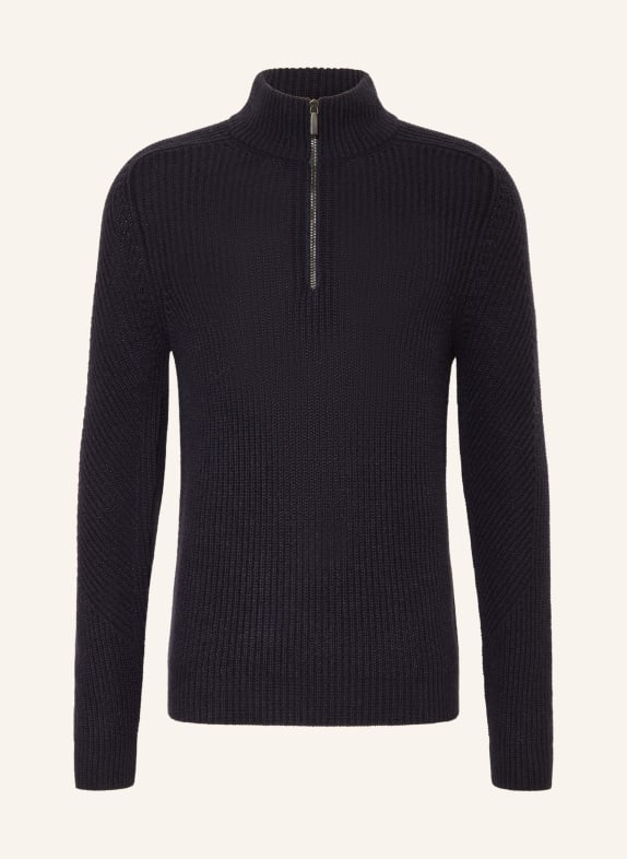 IRIS von ARNIM Cashmere half-zip sweater CENTURY DARK BLUE