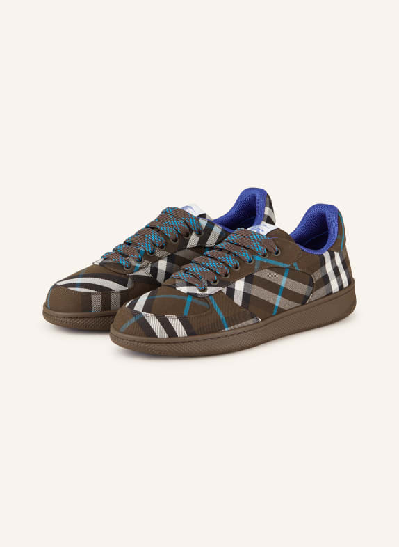 BURBERRY Sneakers TERRACE KHAKI/ TURQUOISE/ BLACK