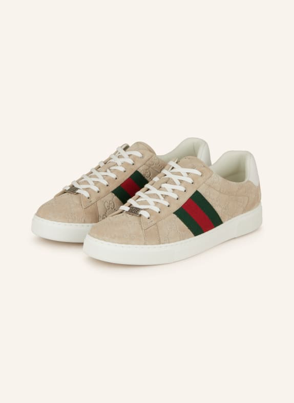 GUCCI Sneakersy ACE 9566 OATMEAL