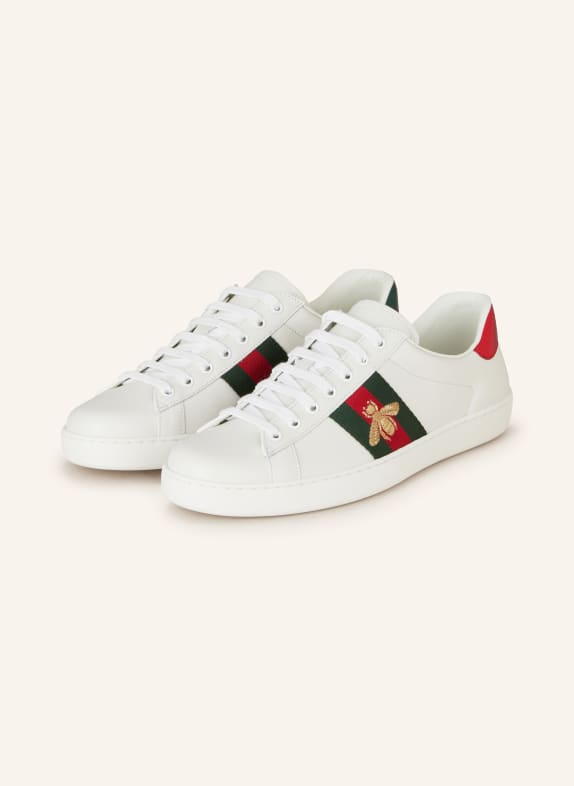 GUCCI Sneakersy NEW ACE 9064 BIANCO