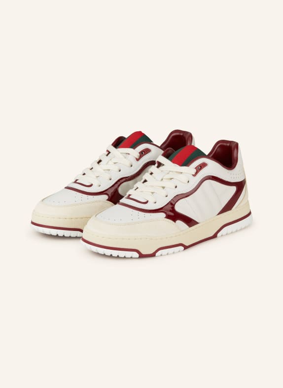 GUCCI Sneakersy RE-WEB 9570 WHITE / ROSSO