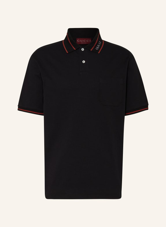 GUCCI Piqué-Poloshirt SCHWARZ