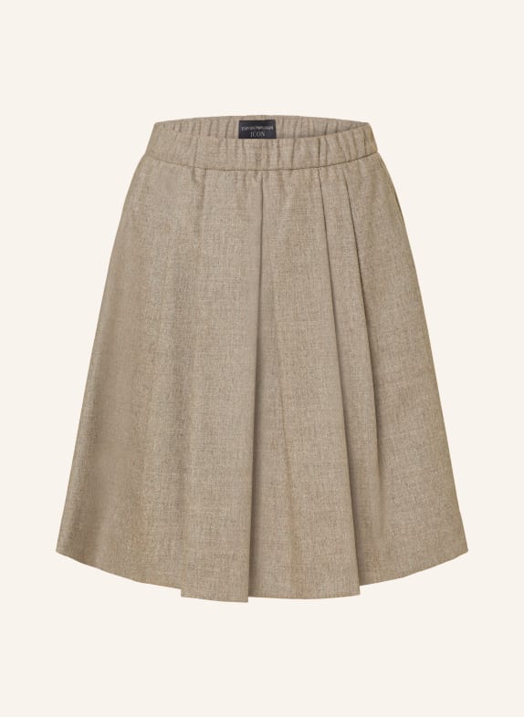 EMPORIO ARMANI Pleated skirt BEIGE